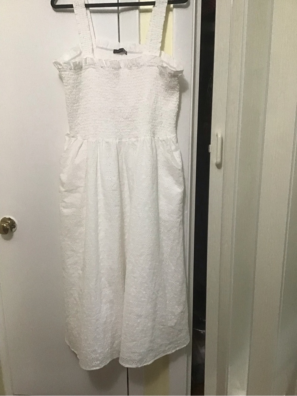 Black Label White Eyelet Maxi Dress